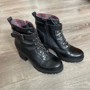*Nine West Ursala Leather “Logger” Boot Sz 8